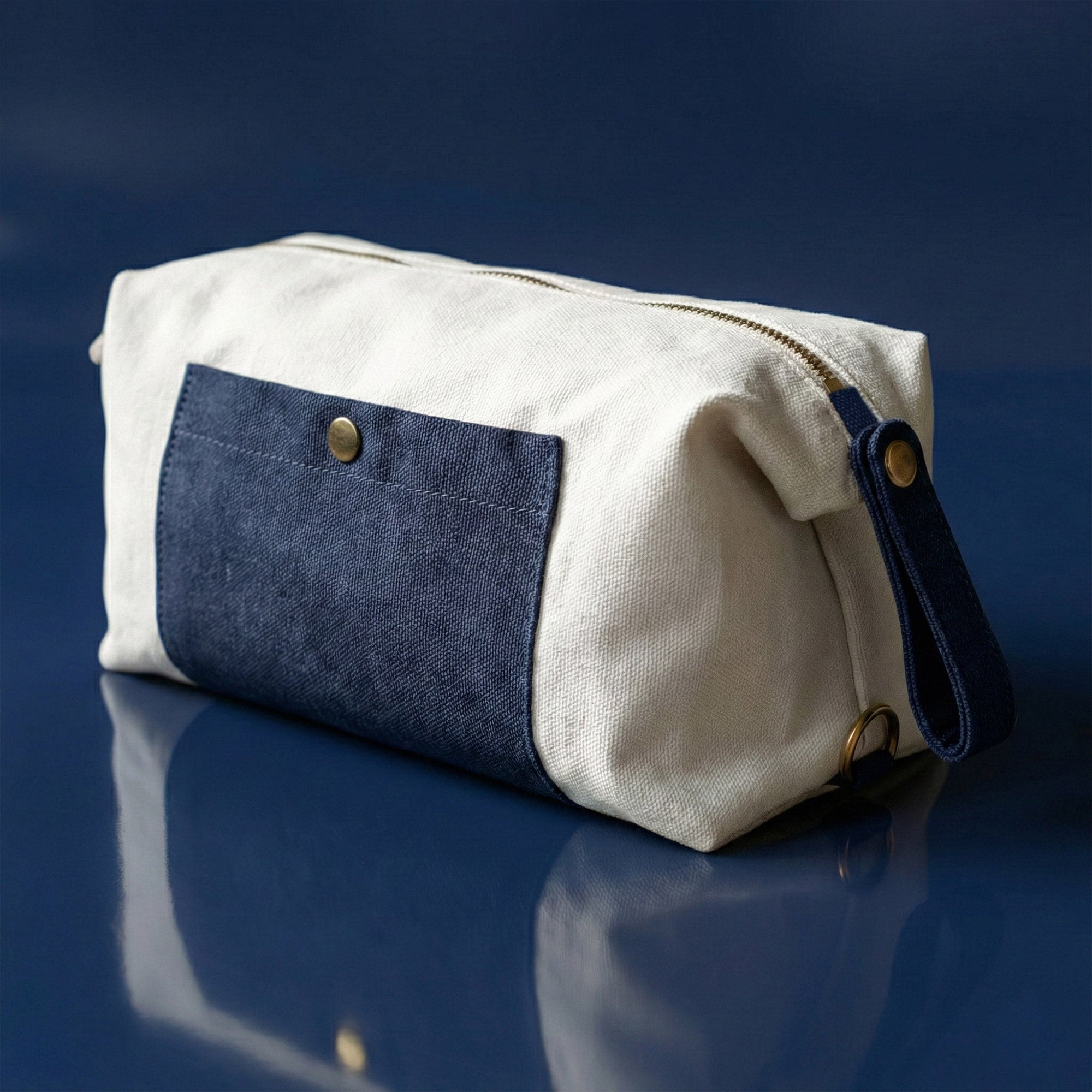 Canvas Toiletry Bag / Pouch (Classic Navy) – Kelamy