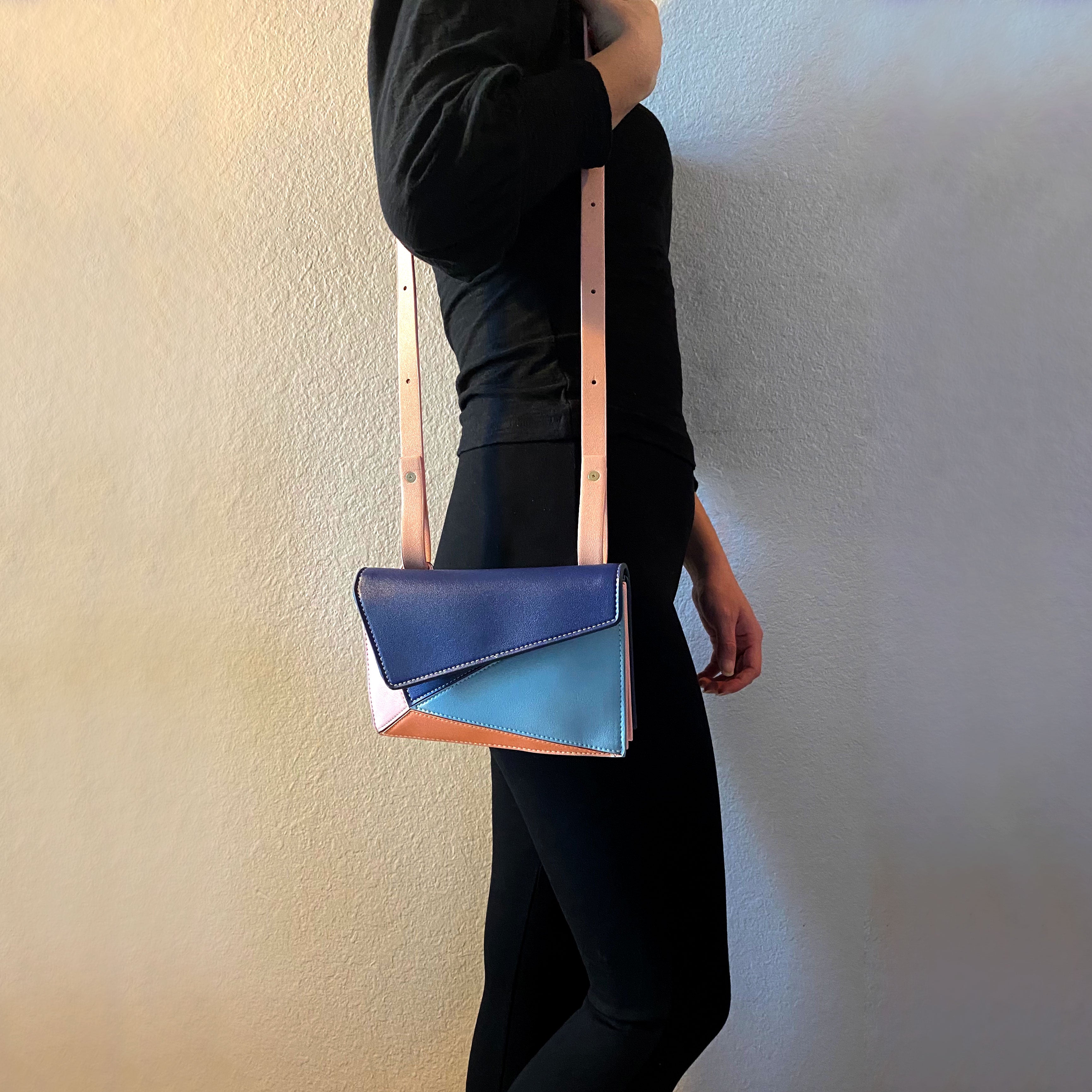 New Men's Fashionable Geometric Printed Shoulder Bag Crossbody Bag