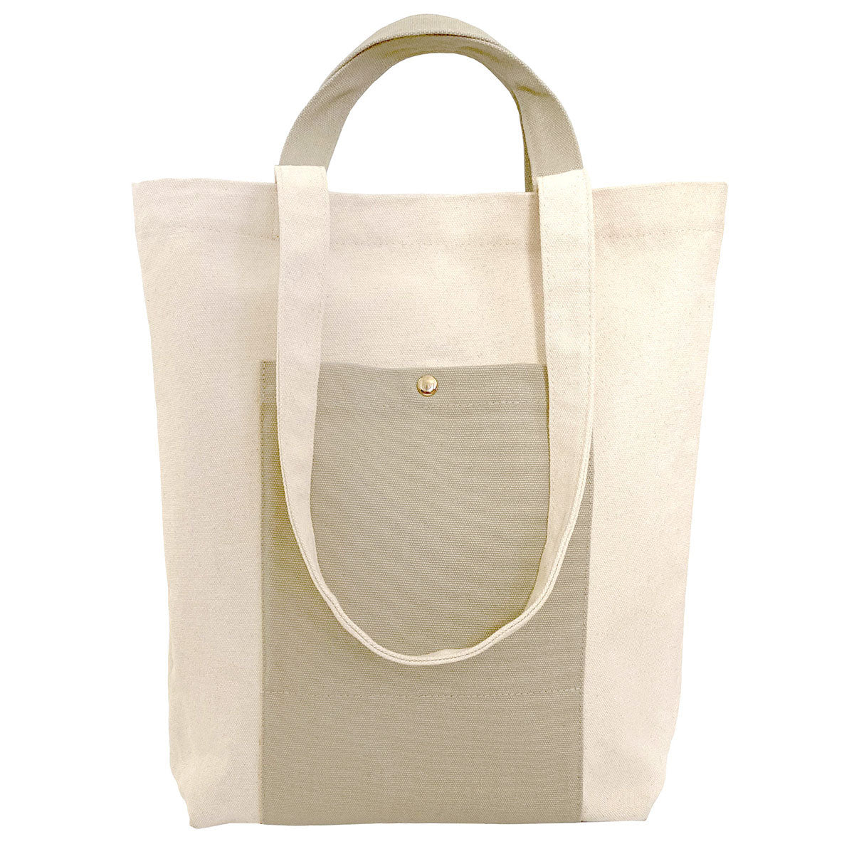Canvas Tote Bag with Handles (Tan)