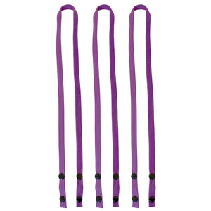 Face Mask Lanyard with Snap Button (Purple, 3-Pack)