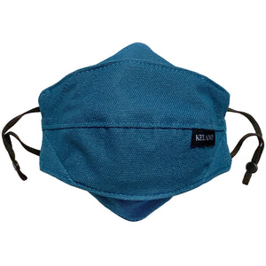 Origami Style Reusable Polyester Cloth Face Mask (Teal Blue)